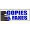 Signmission COPIES & FAXES BANNER SIGN office supplies po box copy fax ups usps B-96 Copies & Faxes - alternate 1